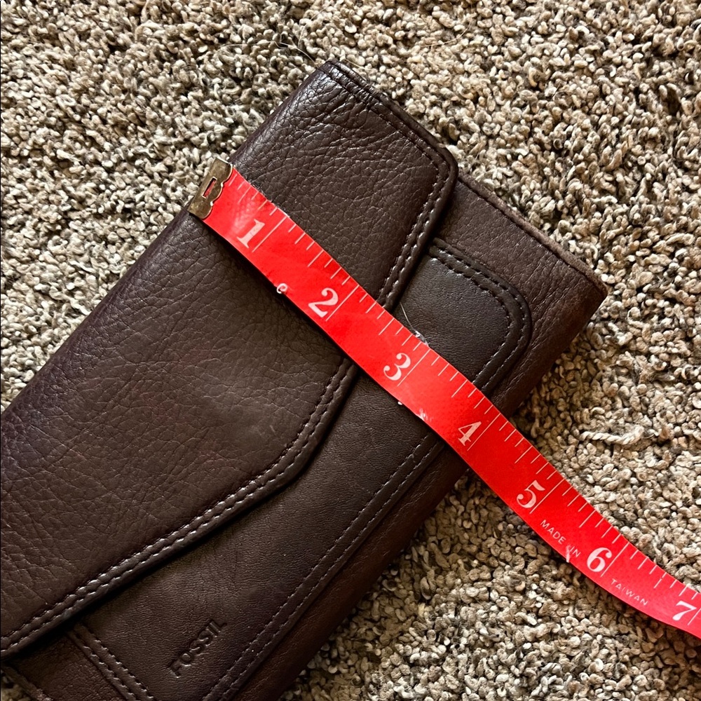 Fossil Dark Brown Leather Wallet - Picture 8 of 9